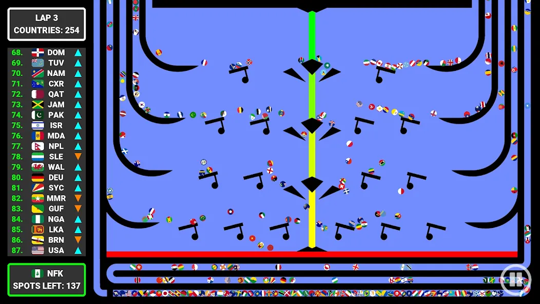 Взломанная World Marble Race [MOD: безлимитные монеты и открыты все трассы] на Андроид — скриншот 3