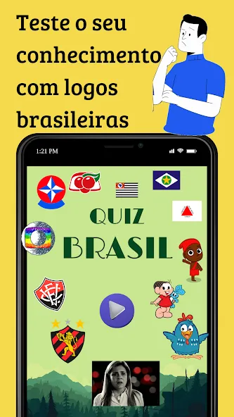 Скачать Quiz Brasil [MOD: безлимитные подсказки и правильные ответы] на телефон — скриншот 1
