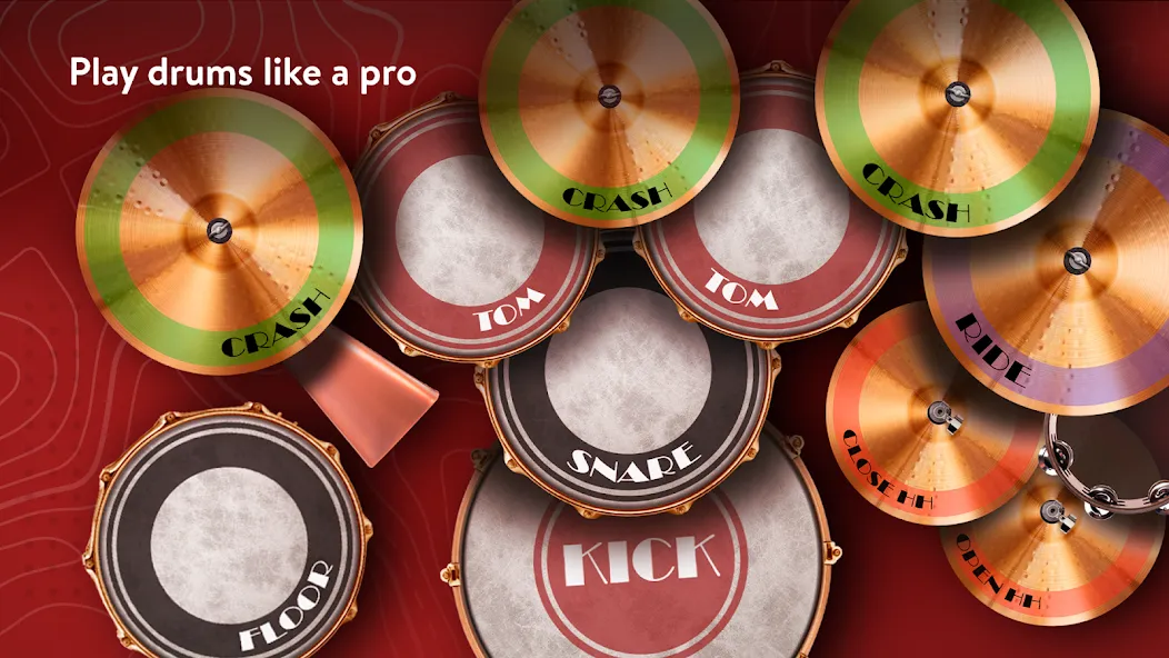 Скачать Classic Drum: electronic drums [MOD: реалистичные звуки и ритмы] — скриншот 1