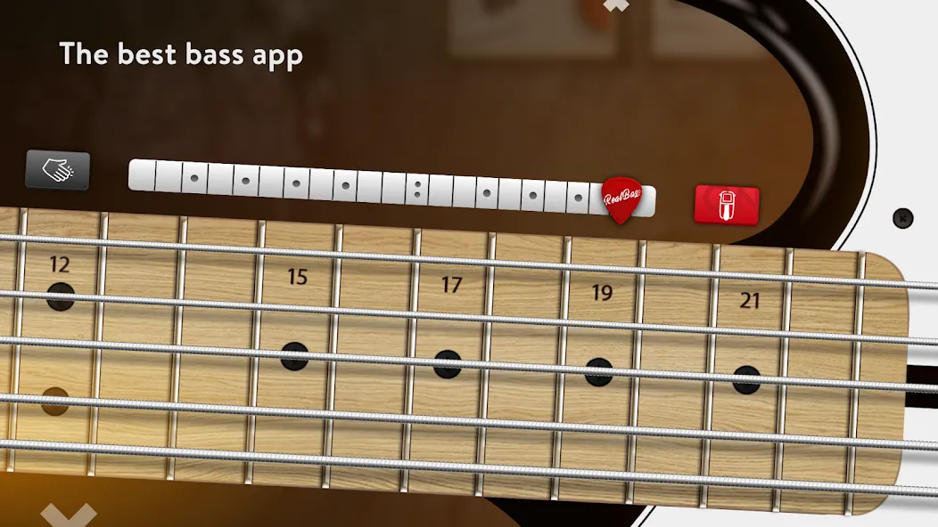 Скачать взлом Real Bass: bass guitar [MOD: безлимитные ноты и все струны открыты] — скриншот 1