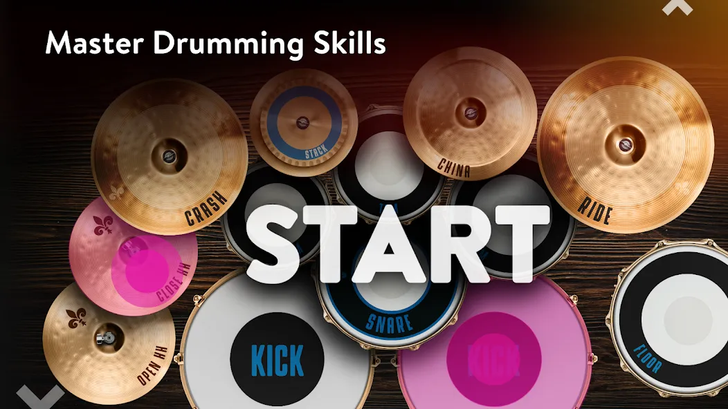 Скачать Real Drum: electronic drums [MOD: все треки открыты без рекламы] на телефон — скриншот 2