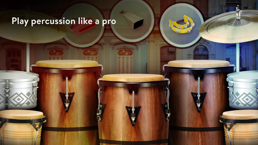 Real Percussion: instruments [MOD: безлимитные деньги и все инструменты] на Андроид — скриншот 1