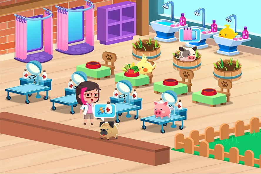Скачать взлом Animal Rescue: Pet Shop Story [MOD: безлимитные монеты и ресурсы] — скриншот 5