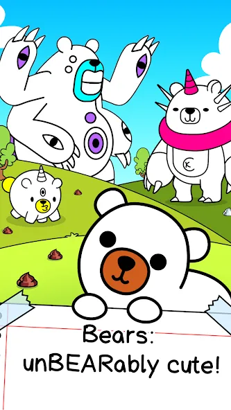 Скачать взлом Bear Evolution: Idle Clicker [MOD: безлимитные монеты и ускоренная эволюция] — скриншот 1