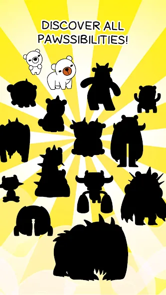 Скачать взлом Bear Evolution: Idle Clicker [MOD: безлимитные монеты и ускоренная эволюция] — скриншот 4