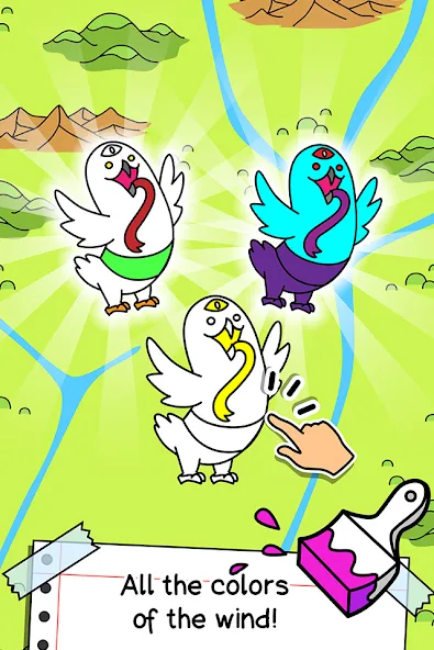 Birds Evolution: Merge Game [MOD: много денег и алмазов] последняя версия — скриншот 3