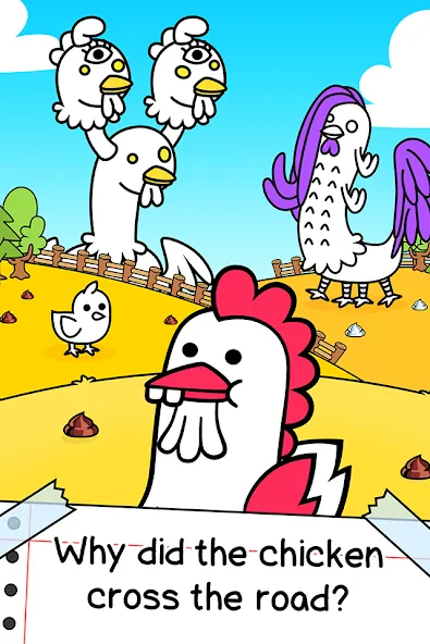 Chicken Evolution: Idle Game [MOD: много денег и быстрый прогресс] на Андроид — скриншот 1