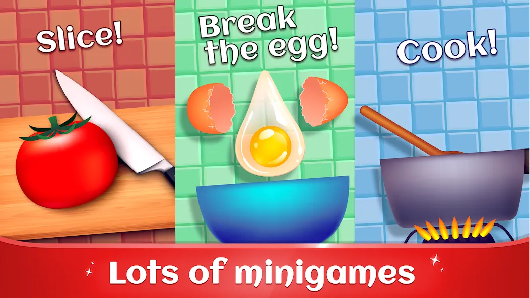 Взломанная Cookbook Master: Cooking Games [MOD: безлимитные деньги и все рецепты] на Андроид — скриншот 4