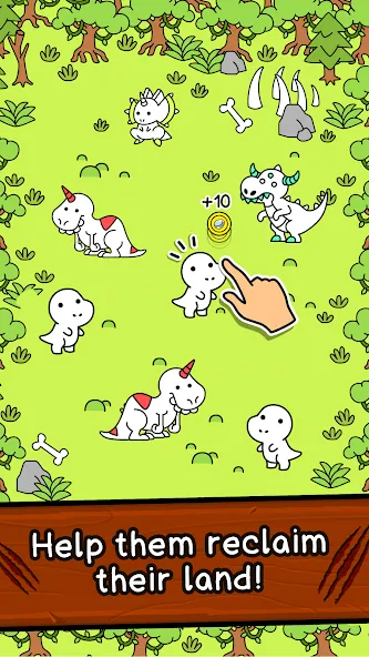 Dino Evolution: Dinosaur Game [MOD: безлимитные монеты и улучшения] (Бесплатно / APK) — скриншот 2