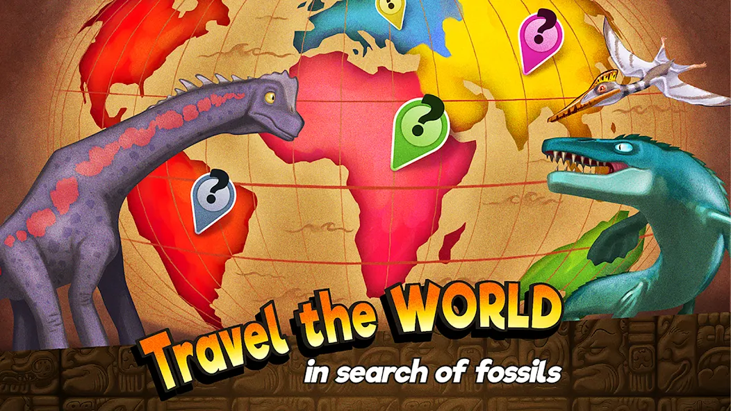 Dino Quest: Dig Dinosaur Game [MOD: безлимитные деньги и подсказки] — Скачать бесплатно (APK) — скриншот 3