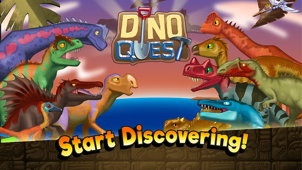 Dino Quest: Dig Dinosaur Game [MOD: безлимитные деньги и подсказки] — Скачать бесплатно (APK) — скриншот 5
