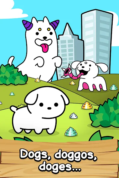 Dog Evolution: Idle Merge Game [MOD: безлимитные деньги и алмазы] (Бесплатно / APK) — скриншот 1
