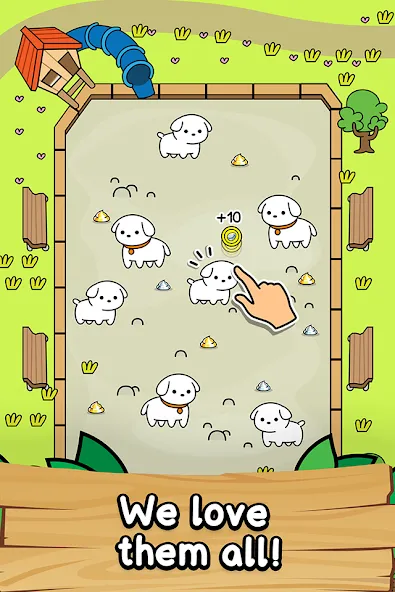 Dog Evolution: Idle Merge Game [MOD: безлимитные деньги и алмазы] (Бесплатно / APK) — скриншот 2