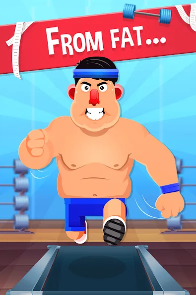 Fat No More: Sports Gym Game! [MOD: безлимитные деньги и премиум-доступ] (Бесплатно / APK) — скриншот 1