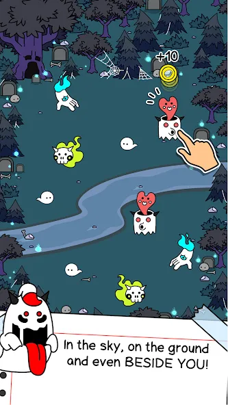 Ghost Evolution: Merge Spirits [MOD: много духов и быстрая эволюция] на Андроид — скриншот 2