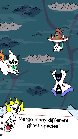 Ghost Evolution: Merge Spirits [MOD: много духов и быстрая эволюция] на Андроид — скриншот 3