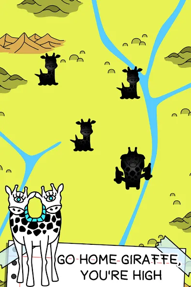 Скачать Giraffe Evolution: Idle Game [MOD: безлимитные деньги и алмазы] — скриншот 3