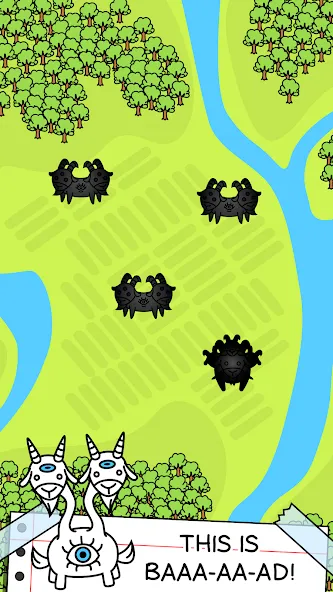 Взломанная Goat Evolution: Animal Merge [MOD: безлимитные монеты и ускоренная эволюция] на Андроид — скриншот 3