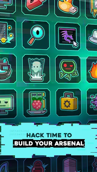 Скачать Hacking Hero: Hacker Clicker [MOD: безлимитные деньги и энергия] на телефон — скриншот 4