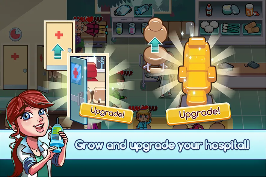 Hospital Dash Tycoon Simulator [MOD: безлимитные деньги и всё открыто] последняя версия — скриншот 4