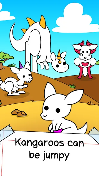 Скачать Kangaroo Evolution: Simulator [MOD: безлимитные деньги и алмазы] на телефон — скриншот 1