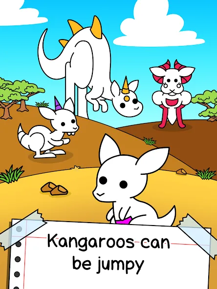 Скачать Kangaroo Evolution: Simulator [MOD: безлимитные деньги и алмазы] на телефон — скриншот 5