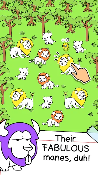Lion Evolution: Jungle King [MOD: безлимитные монеты и энергия] (Бесплатно / APK) — скриншот 2