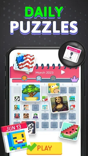 Скачать Nonogram Logic Pic: Pictogram [MOD: без рекламы и бесплатные подсказки] — скриншот 3