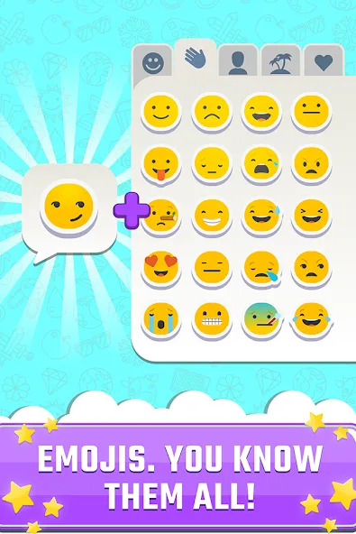 Скачать взлом Match The Emoji: Combine All [MOD: безлимитные подсказки и открыты все уровни] — скриншот 1