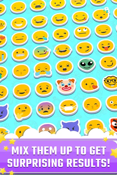 Скачать взлом Match The Emoji: Combine All [MOD: безлимитные подсказки и открыты все уровни] — скриншот 3