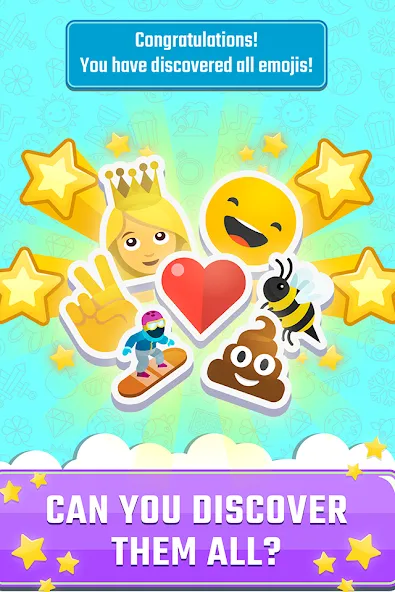 Скачать взлом Match The Emoji: Combine All [MOD: безлимитные подсказки и открыты все уровни] — скриншот 4