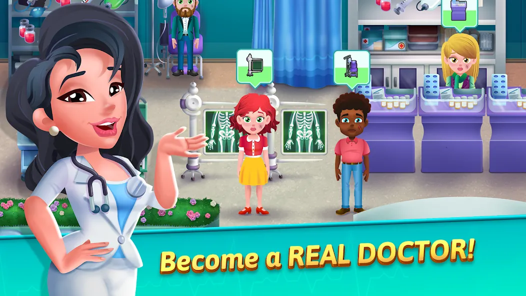 Medicine Dash: Hospital Game [MOD: безлимитные деньги и открыты все уровни] последняя версия — скриншот 1