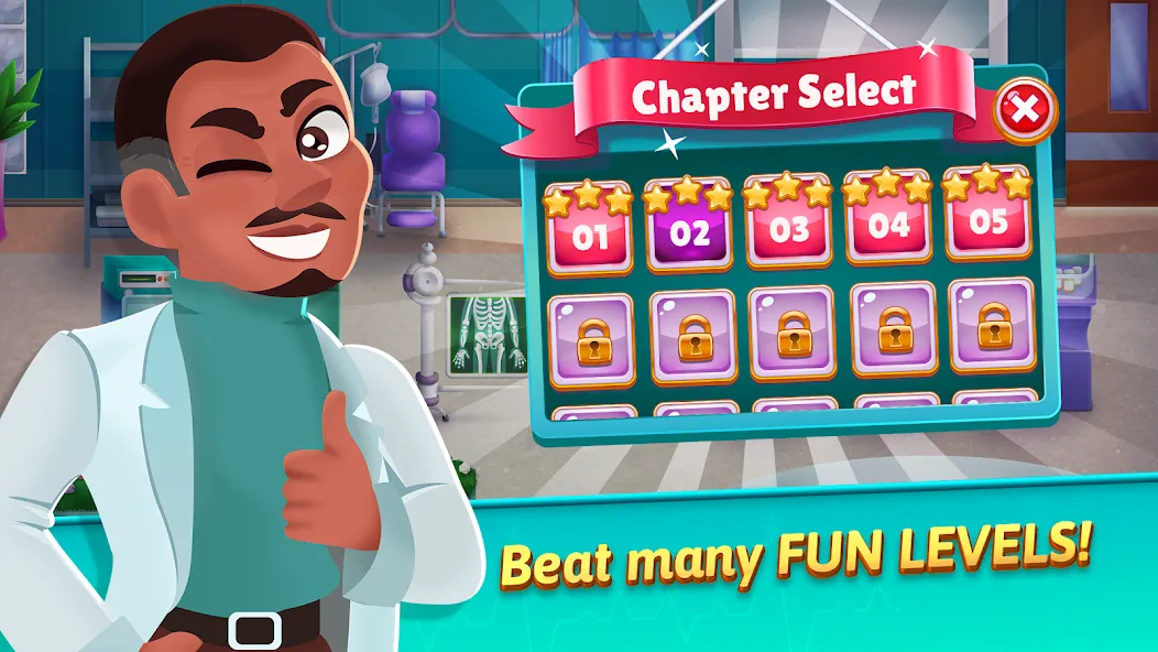 Medicine Dash: Hospital Game [MOD: безлимитные деньги и открыты все уровни] последняя версия — скриншот 4