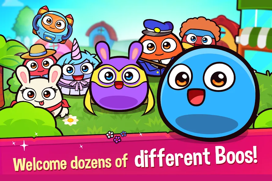 Взломанная My Boo Town: City Builder Game [MOD: безлимитные деньги и ресурсы] на Андроид — скриншот 1