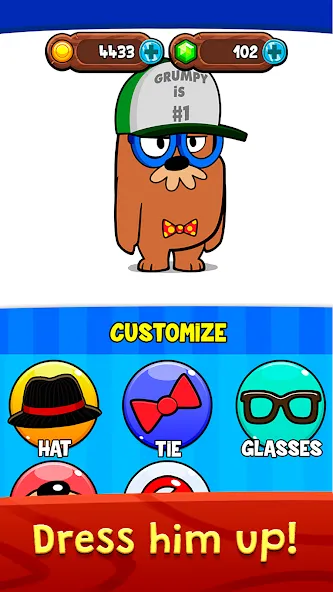 My Grumpy: Funny Virtual Pet [MOD: все питомцы и безлимитные монеты] на Андроид — скриншот 3