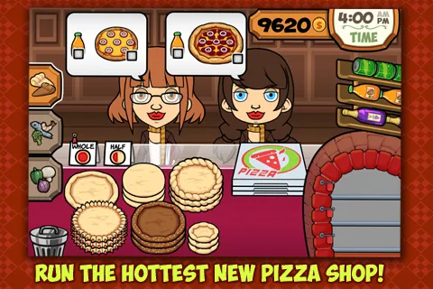 Взломанная My Pizza Shop: Management Game [MOD: безлимитные деньги и всё открыто] на Андроид — скриншот 1