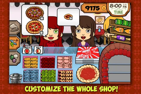 Взломанная My Pizza Shop: Management Game [MOD: безлимитные деньги и всё открыто] на Андроид — скриншот 3