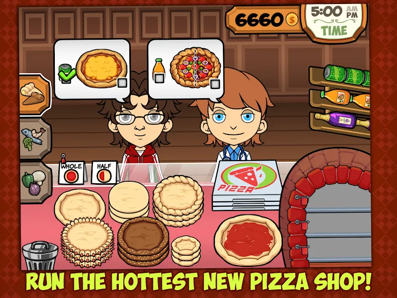 Взломанная My Pizza Shop: Management Game [MOD: безлимитные деньги и всё открыто] на Андроид — скриншот 5