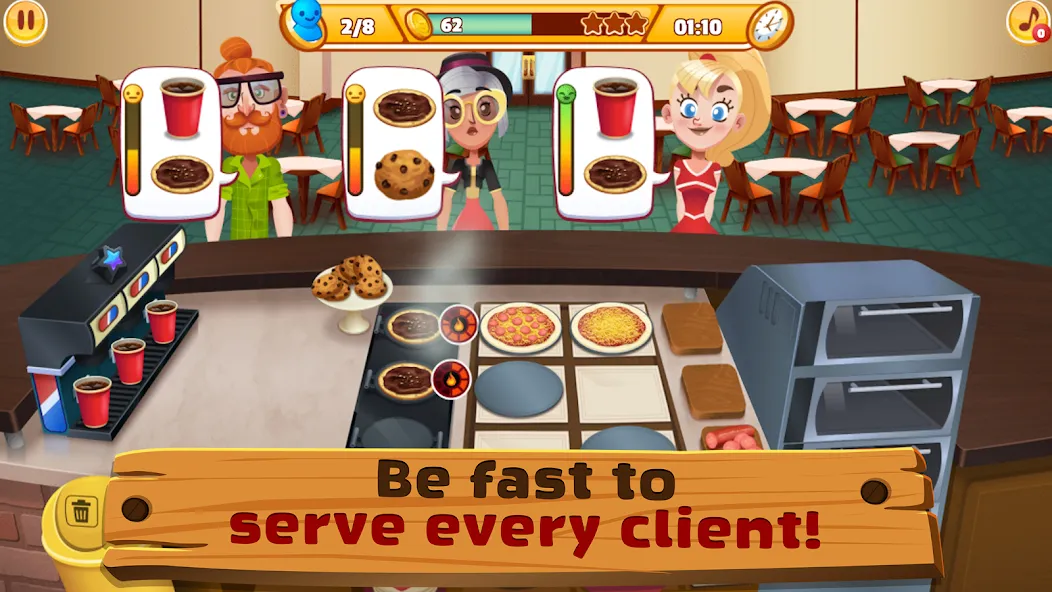 Взломанная My Pizza Shop 2: Food Games [MOD: безлимитные деньги и ресурсы] на Андроид — скриншот 5