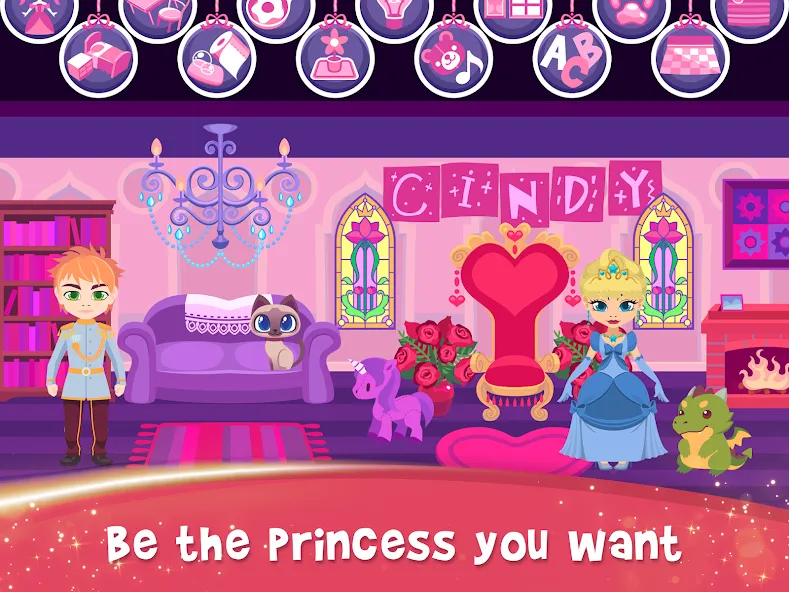 Скачать My Princess Castle: Doll Game [MOD: много монет и алмазов] — скриншот 1
