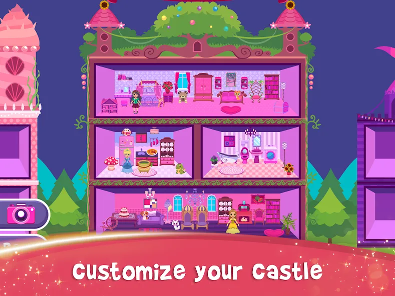 Скачать My Princess Castle: Doll Game [MOD: много монет и алмазов] — скриншот 3