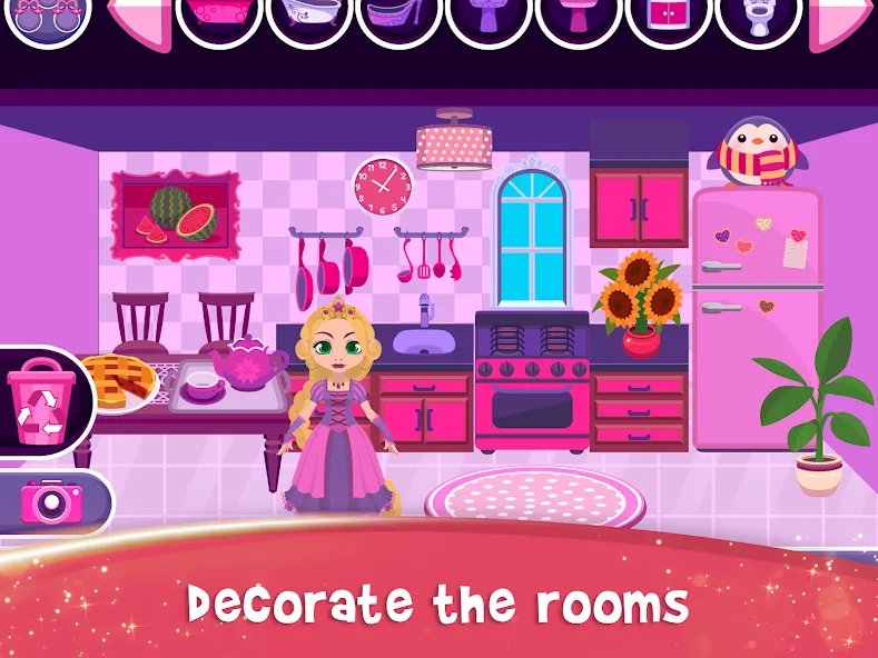 Скачать My Princess Castle: Doll Game [MOD: много монет и алмазов] — скриншот 5