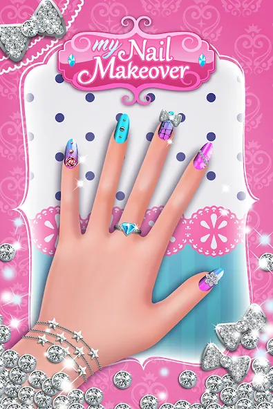 Взломанная My Nail Makeover: Nail Salon [MOD: безлимитные монеты и все скины открыты] на Андроид — скриншот 1
