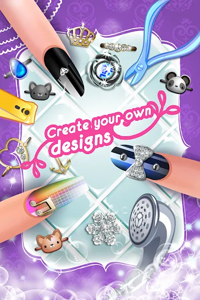 Взломанная My Nail Makeover: Nail Salon [MOD: безлимитные монеты и все скины открыты] на Андроид — скриншот 3