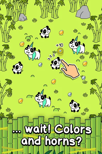 Скачать Panda Evolution: Idle Clicker [MOD: много денег и быстрый прогресс] на телефон — скриншот 2