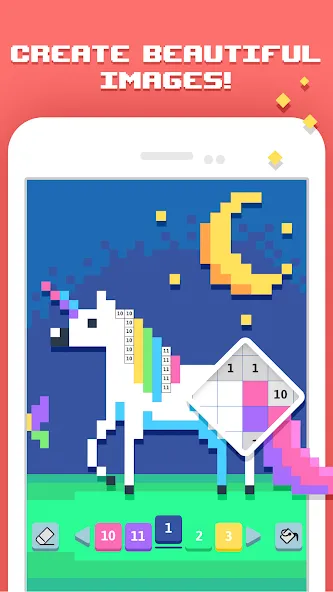 Pixelicious: Color Daily Pixel [MOD: бесконечные краски и все картинки открыты] на Андроид — скриншот 1