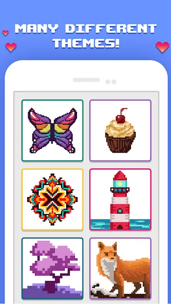 Pixelicious: Color Daily Pixel [MOD: бесконечные краски и все картинки открыты] на Андроид — скриншот 2