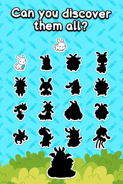 Взломанная Rabbit Evolution: Merge Bunny [MOD: безлимитные монеты и усиленные кролики] на Андроид — скриншот 4