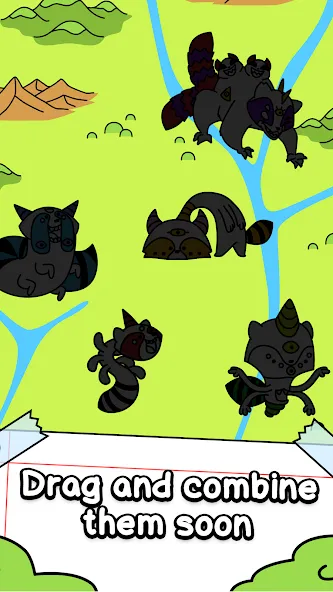 Raccoon Evolution: Idle Mutant [MOD: много денег и алмазов] на Андроид — скриншот 3