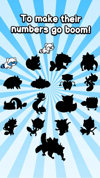 Raccoon Evolution: Idle Mutant [MOD: много денег и алмазов] на Андроид — скриншот 4